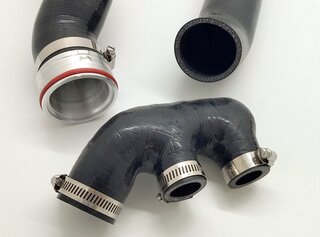 Reinforced Intercooler Hose Kit  Black 996 Turbo / GT2