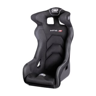 OMP HTE-R XL Professional Racing Seat - Black Bolsters + Inserts - Fiberglass Seat - FIA Approved
