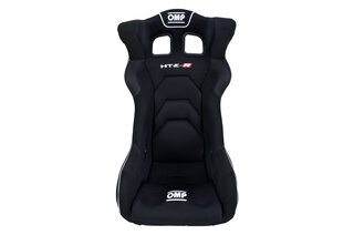 OMP HTE-R Professional Racing Seat - Black Bolsters + Inserts - Fiberglass Seat - FIA Approved