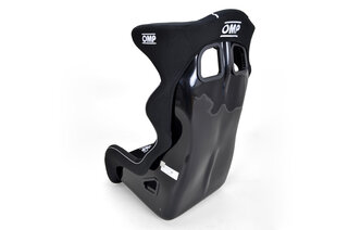 OMP HTE-R Professional Racing Seat - Black Bolsters + Inserts - Fiberglass Seat - FIA Approved