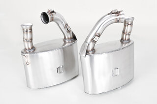 Street Muffler Set 993 - Cargraphic - TÜV Approved - Stainless Steel