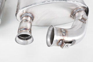 Street Muffler Set 993 - Cargraphic - TÜV Approved - Stainless Steel