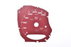 Instrument Face Set 991.2 GTS - Bordeaux Red - PDK - KPH - Tach Logo Backlit