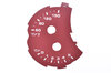 Instrument Face Set 991.2 GTS - Bordeaux Red - PDK - KPH - Tach Logo Backlit