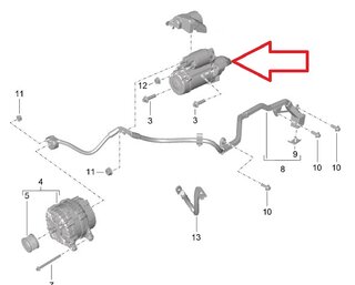 Starter 981 Spyder / 981 GT4 / 991.1 R / 991.1 and 991.2 GT3 / RS - Genuine
