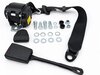 Ceinture de sécurité AV noir (3 points) avec serrure sur flexible 22cm inclus matériel de montage