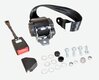 Seat Belt 964 / 993 - Front - Black - With 22cm Buckle + Installation Kit - German Aftermarket