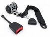 Ceinture de sécurité AV noir (3 points) avec serrure sur flexible 22cm inclus matériel de montage