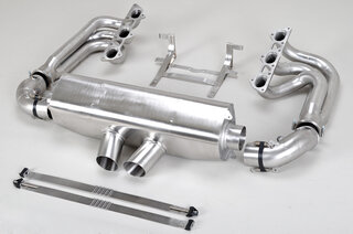 Exhaust System Race 997.1 GT3 - Long Tube - 76 mm Collectors - Cat Bypass - RSR Tips
