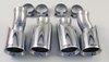 Quad Round Exhaust Tips Panamera V6 - Brombacher Edition - 4" (100 mm) - For FVD Mufflers Only