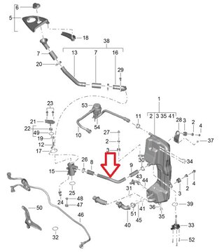 Ölrohr Tank zu Adapter