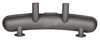 Muffler 911 F Model - Sport - SSI - Coated Steel - 2 in x 2 out - Dual Center Ø 60 mm (2.3") Tips
