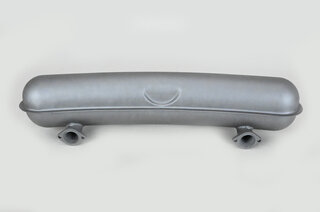 Muffler 911 F Model - Sport - SSI - Coated Steel - 2 in x 2 out - Dual Center Ø 60 mm (2.3") Tips