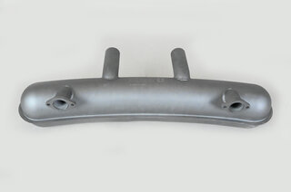 Muffler 911 F Model - Sport - SSI - Coated Steel - 2 in x 2 out - Dual Center Ø 60 mm (2.3") Tips