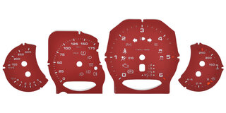 Zifferblattsatz Granat Rot Cayenne Diesel 958 PDK MPH