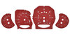 Zifferblattsatz Granat Rot Cayenne Diesel 958 PDK MPH