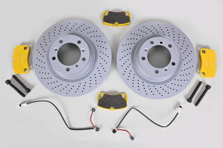 Kit complet freins AR avec PAGID jaune 997 Turbo 07-09