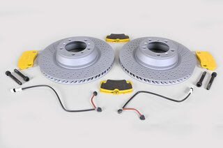 Kit complet freins AR avec PAGID jaune 997 Turbo 07-09