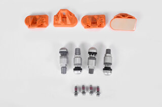 Tire Pressure Sensor Kit - TPM 433Mhz I7K3 - Silver Stems
