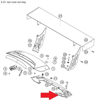 Rear Wing Mounting Frame 991.2 GT3 Cup