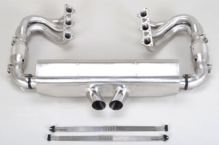 Exhaust System 997.2 GT3/RS "Brombacher" - Cat Bypass + RSR style tips