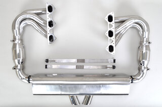 Exhaust System 997.2 GT3/RS "Brombacher" - Cat Bypass + RSR style tips