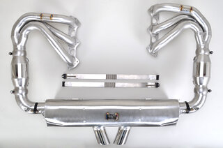 Exhaust System 997.2 GT3/RS "Brombacher" - Cat Bypass + RSR style tips