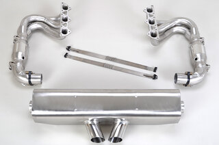 Exhaust System 997.2 GT3/RS "Brombacher" - Cat Bypass + RSR style tips