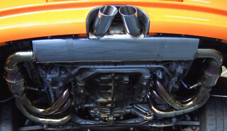 Exhaust System 997.2 GT3/RS "Brombacher" - Cat Bypass + RSR style tips