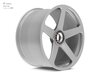 Jante aluminium forgé 12,5x22 ET60 JP Forged DC à fixation centrale, argent mat