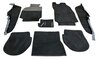 Teppichsatz komplett 964  C2/4 Feinvelour schwarz 23-teilig - für Fzg. mit Vollleder-Ausstattung