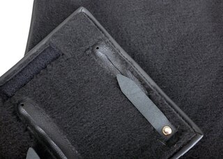 Teppichsatz komplett 964  C2/4 Feinvelour schwarz 23-teilig - für Fzg. mit Vollleder-Ausstattung