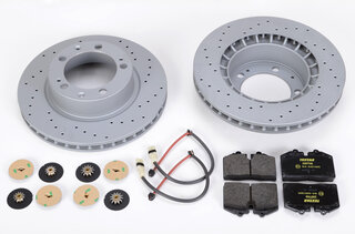 Bremsenservice-Kit komplett - VA 968 92-95 Sport ( gelochte Bremsscheiben )