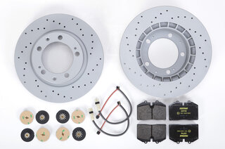 Bremsenservice-Kit komplett - VA 968 92-95 Sport ( gelochte Bremsscheiben )