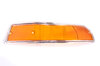 Front Turn Signal Lens - USA - Right - Amber + Silver