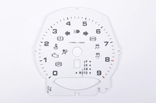 FVD Brombacher Instrument Face Set 991.1 GTS - White - PDK - KPH - 330 KPH - With Logo