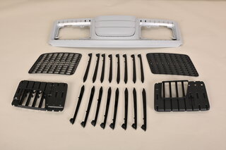 Center Air Inlet Guide 991.2 Turbo / S - Rear Decklid Ventilation Grille - Prime Coated