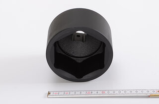 1" Sechskant Stecknuss/Felgennuss 90mm für Zentralverschluss Felgen (ca. 4 kg)