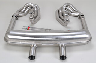 Brombacher Exhaust System 911 74-83 - Race - Without Heat - Bypass - Center Exit - Not US SC 80-83
