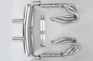 Brombacher Exhaust System 911 74-83 - Race - Without Heat - Bypass - Center Exit - Not US SC 80-83