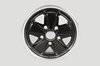 Fuchs Replica Wheel - 4.5 x 15 ET 42 - Classic - Satin Black + Machined Lip - TÜV Approved