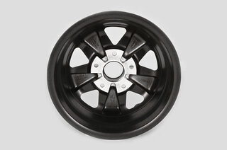 Fuchs Replica Wheel - 4.5 x 15 ET 42 - Classic - Satin Black + Machined Lip - TÜV Approved
