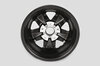 Fuchs Replica Wheel - 4.5 x 15 ET 42 - Classic - Satin Black + Machined Lip - TÜV Approved