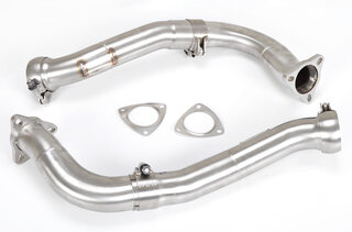 Klappen-Schalldämpfer "Polished Edition" 987-2 Cayman R, 2x90mm