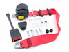 Seat Belt 964 / 993 - Front - Red - With 22cm Buckle + Mounting Kit - German Aftermarket