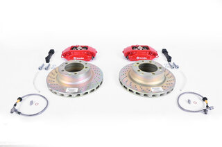 Sport Brake System 911  1974-89 - Rear - Brembo GT - 309 x 28 mm - Drilled Discs, Caliper Red