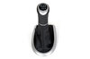 Schaltsack Leder schwarz, Naht schwarz Schaltknauf Mod. 986/996 (6 Gang) weiß beleuchtet