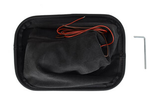Schaltsack Leder schwarz, Naht Schwarz,  Weiß beleuchtetem Schaltknauf Mod. 964 (5-Gang)
