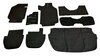 Carpet Set 911 3.2 L - Complete - Clubsport - Black - German Lightweight Felt