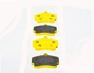 Racing Brake Pad Set - PAGID - RSL1 - YELLOW - REAR - 2406 RSL1 - 15.5 mm